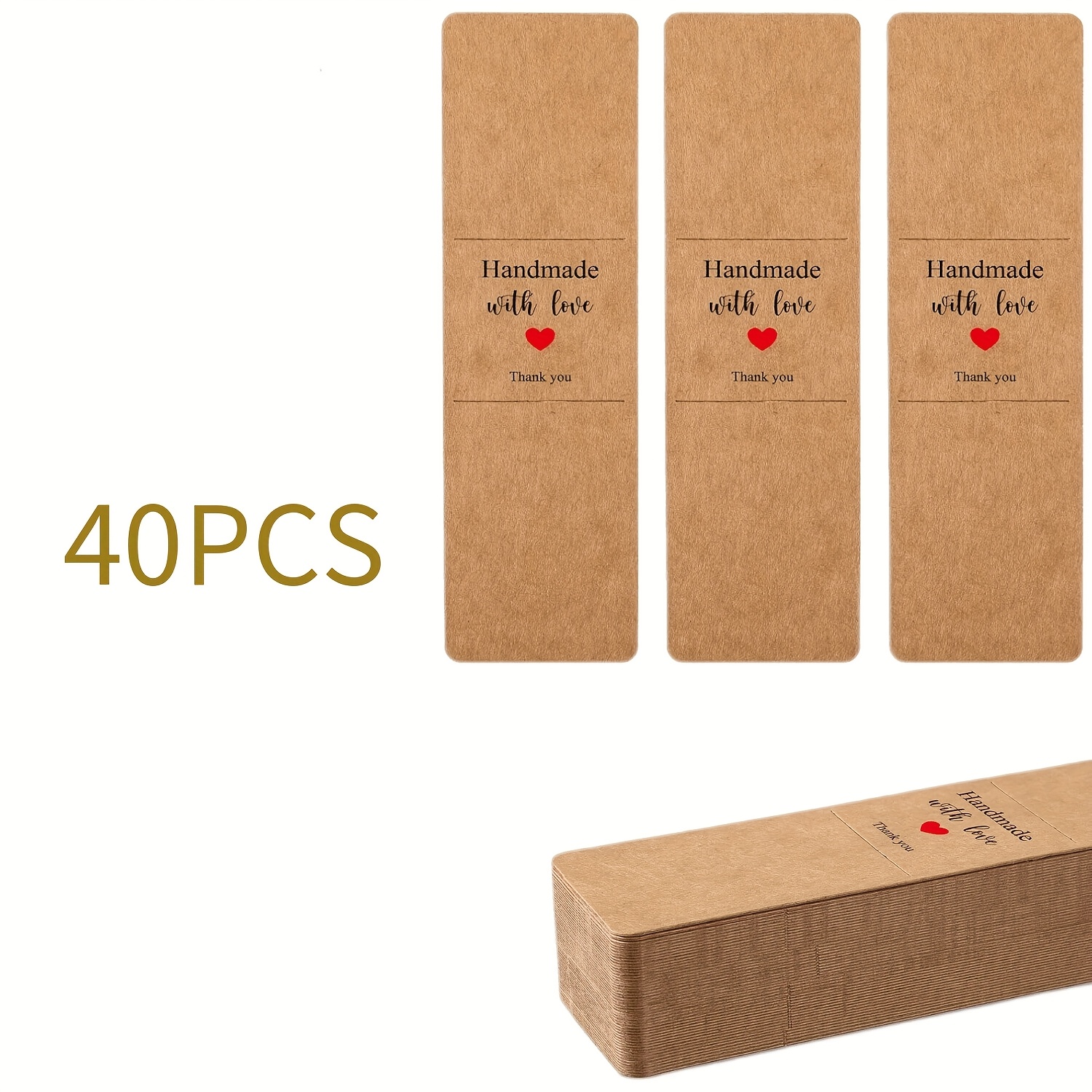 TEMU 20/40 Resin Bookmarks, Brown Handmade Bookmark Holders, Suitable For Book Display Cards, Small Business Packaging Supplies, Party Gifts,