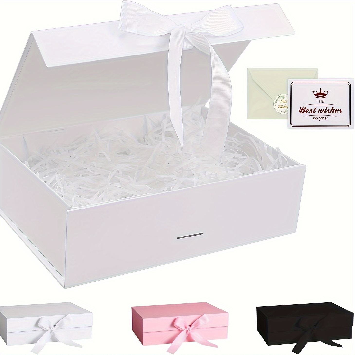 Geschenkbox Mit Magnetverschluss 22,9x17,9x7,9 Cm – Für Brautjungfer, Trauzeugen, Antragsgeschenke, Einfach Aufzubauen