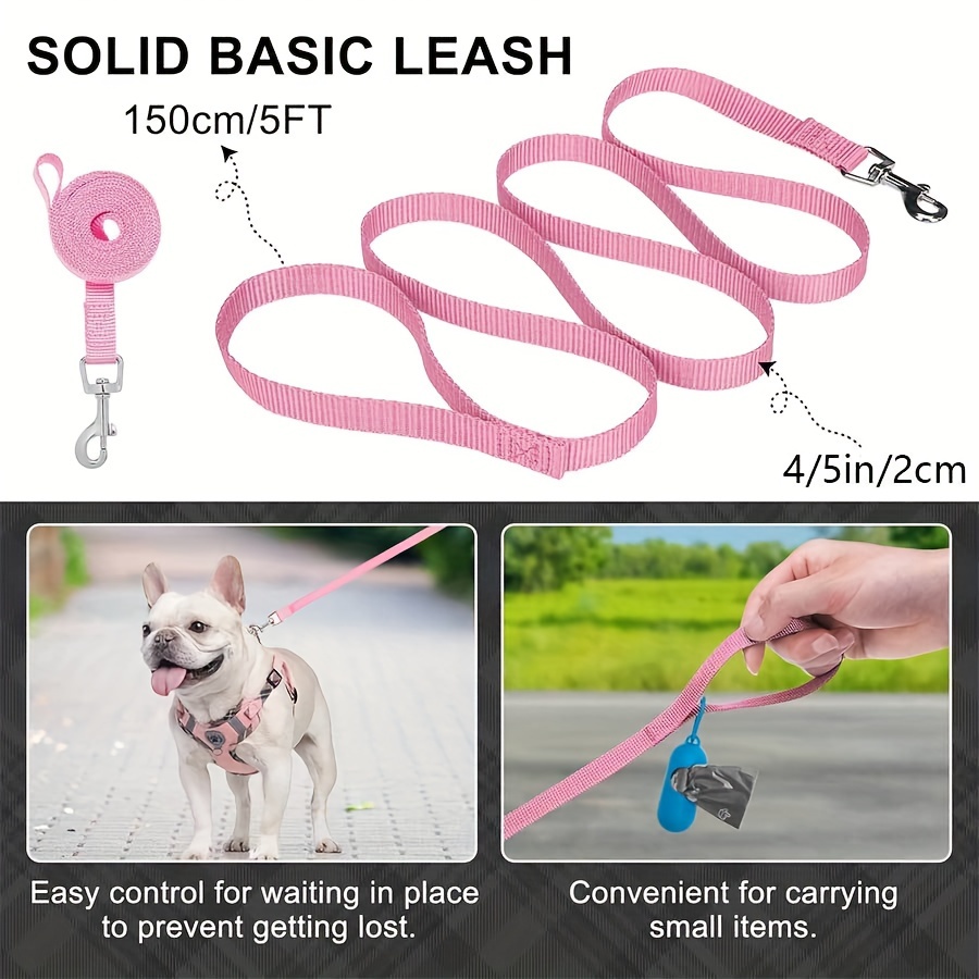 pet chest harness checkered edging double adjustment puppy Temu