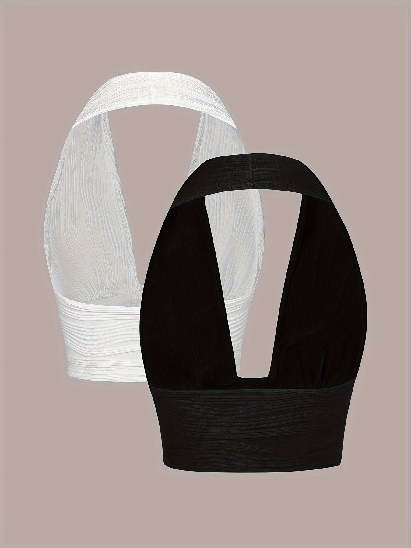 Two-Pack of Solid Color Sexy Off-Shoulder Short Tops