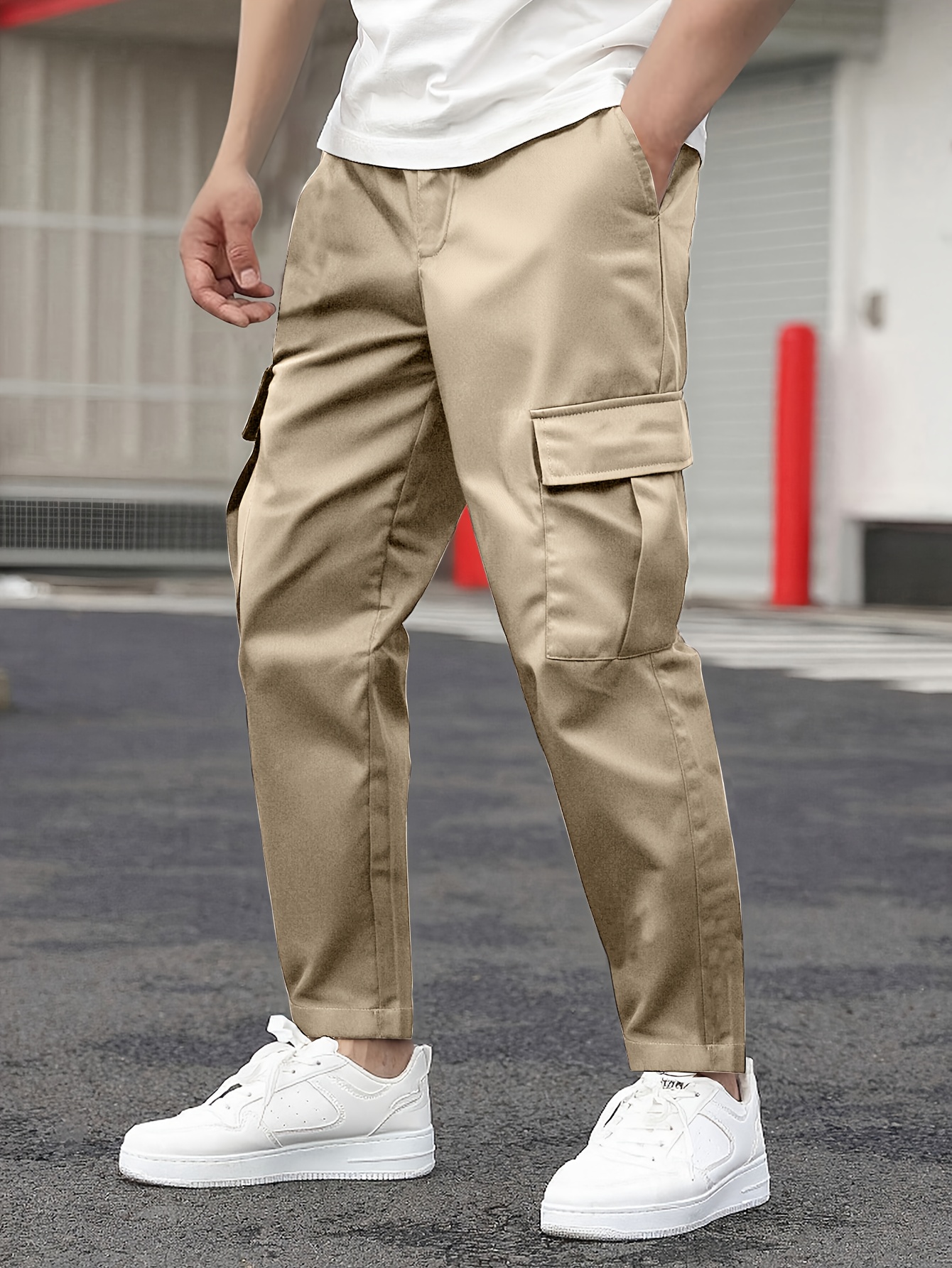 khaki pants men sold on Temu United States