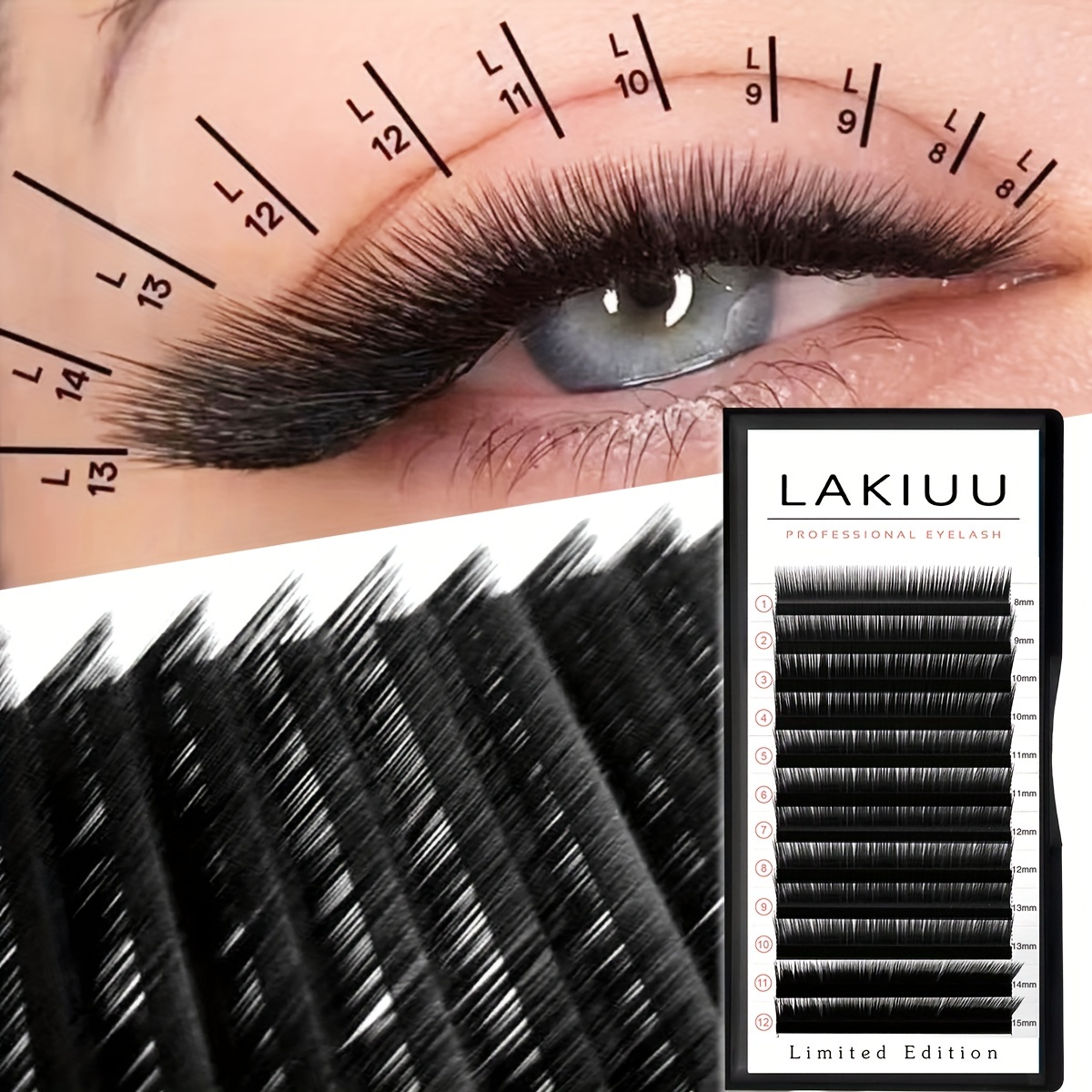 

Easy Fan L Mink False Eyelashes - Beginner-friendly, Natural/fluffy Look, 0.07mm Thickness, Lengths (6-15mm)