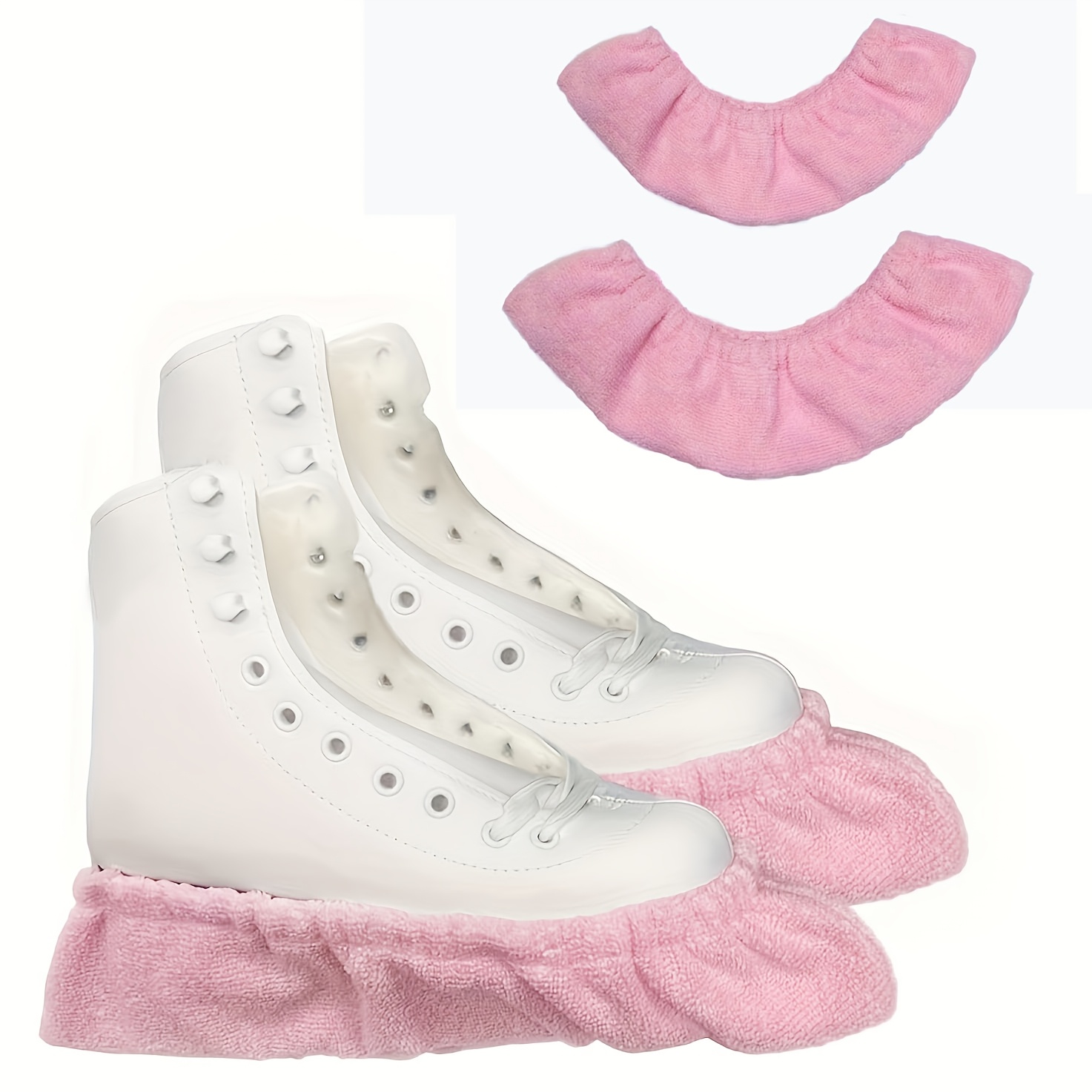 

Protège-chaussures pour Patins à Glace d'Hiver, Couvre-lames Courbées en Nylon, Protection Anti-Coupure pour des Patins à Glace, Sacs à Linge