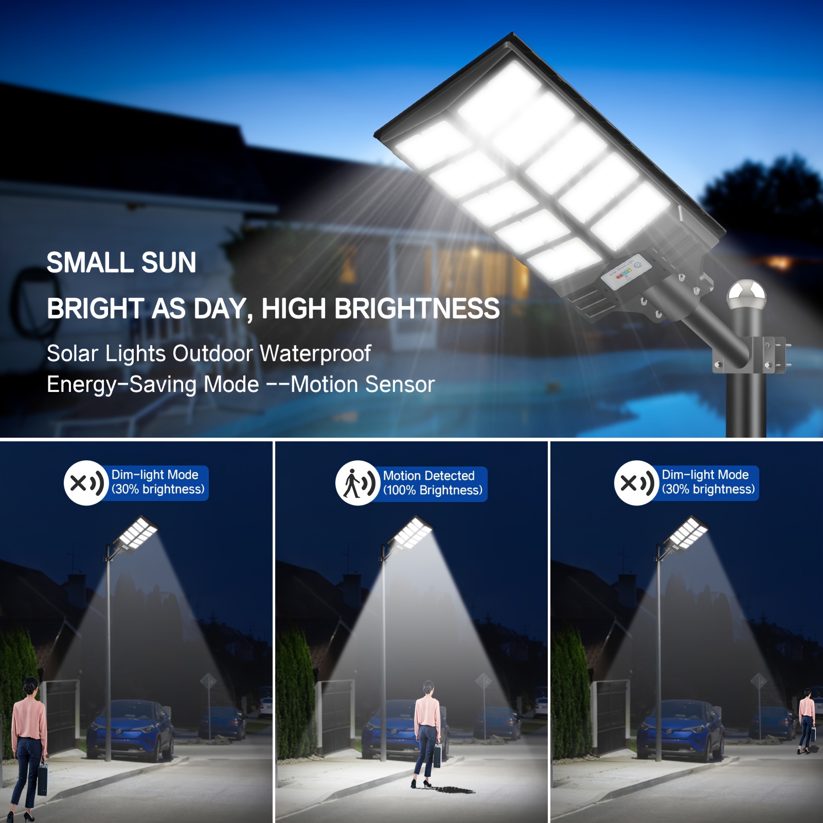 Solar Street Light 4000w Solar Street Light Outdoor 300000 Lumens Solar ...