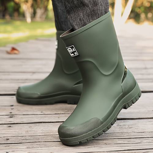 high top high quality long boots unisex comfortable and durable rubber shoes for outdoor gardening gardening fishing slip resistant and wear resistant large size christmas rain boots