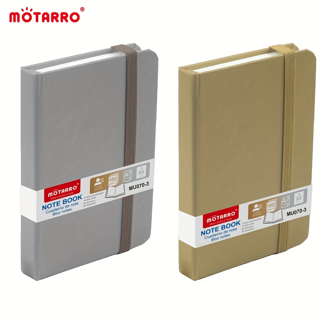 

Motarro A7 Notebook - Hardcover , Or Silvery, For And Use, 1pc