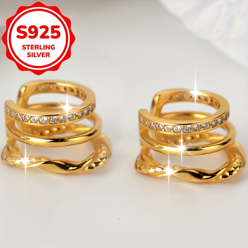 2pcs Women's Vintage Classic Clip-On Earrings Set