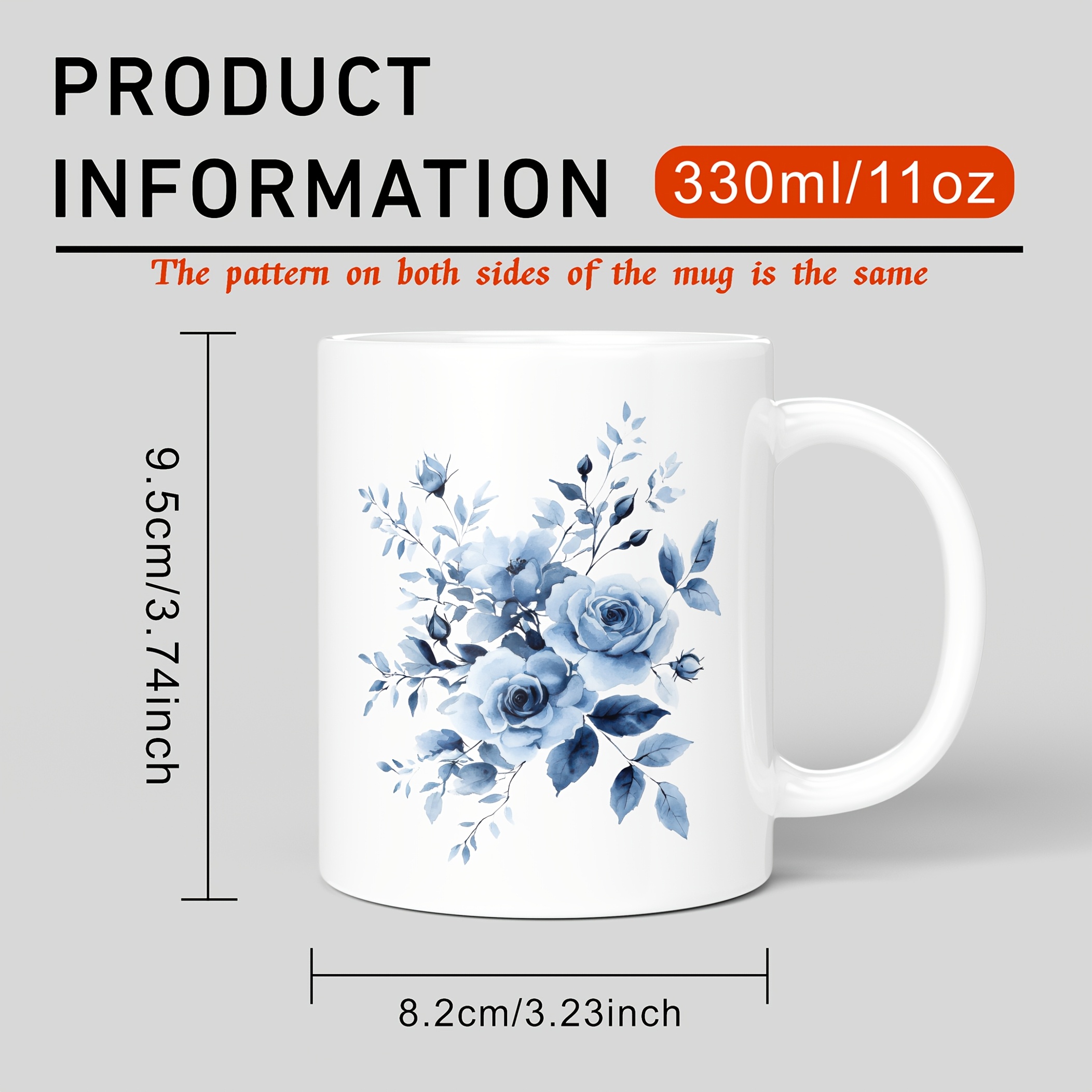 15oz coffee mug template 15 oz Inner & Handle Colored Mug