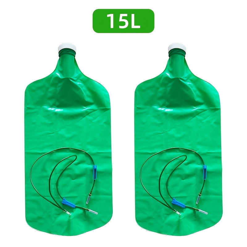 2pcs adjustable flow slow release water bags pvc tree drip bags lazy travel flower drippers reusable garden slow release irrigation system non hanging