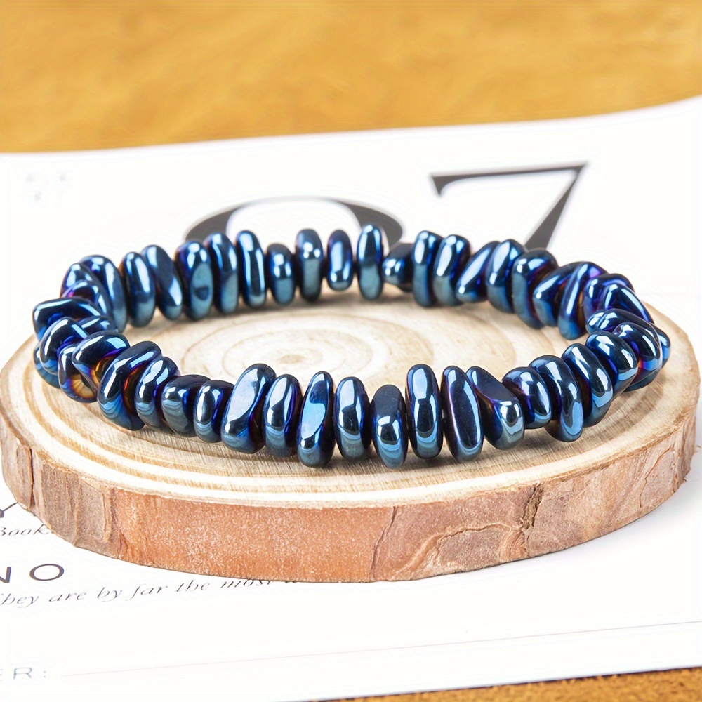 

Trendy Red Hematite Bracelet, Suitable For Daily Wear For Men And Women