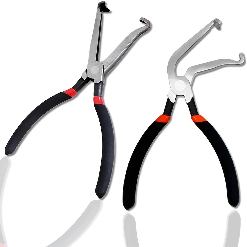 

2pcs Heavy-duty Electrical Disconnect Pliers With Rubber Grips - Car Connector Clamp & Fuel Hose Tool, Handles, Ideal For Automotive Wiring And Hose Disconnection, Fuel Line Disconnect Tool