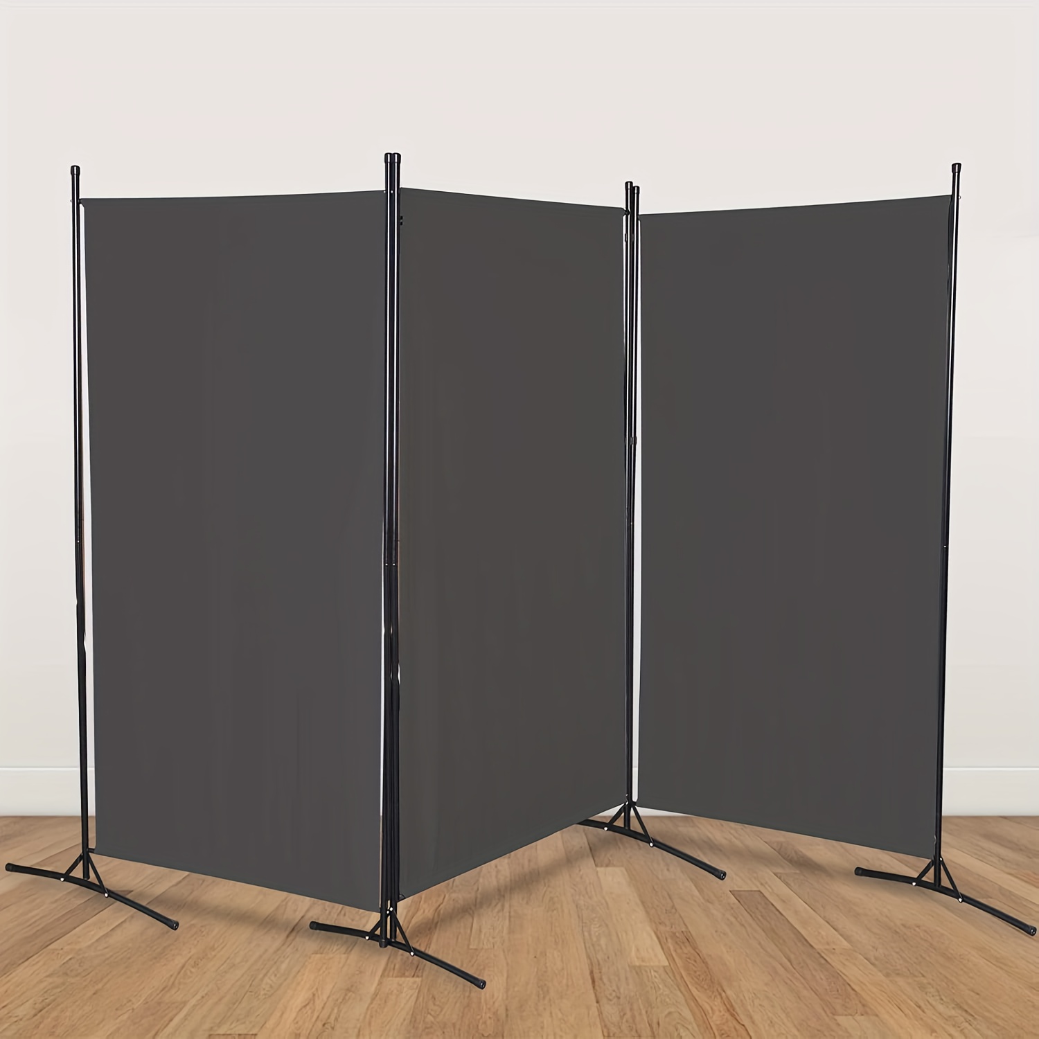 Image of Sonnewelt Partition 260 X 180 Cm, Room Screen, Balcony Privacy Barrier, Collapsible Screen Ideal For Outdoor Spaces, Workplaces - Charcoal Gray