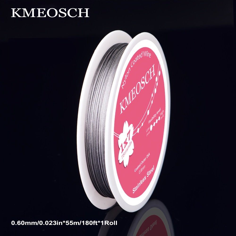 KMEOSCH Stainless Steel Beading Wire for Jewelry Making