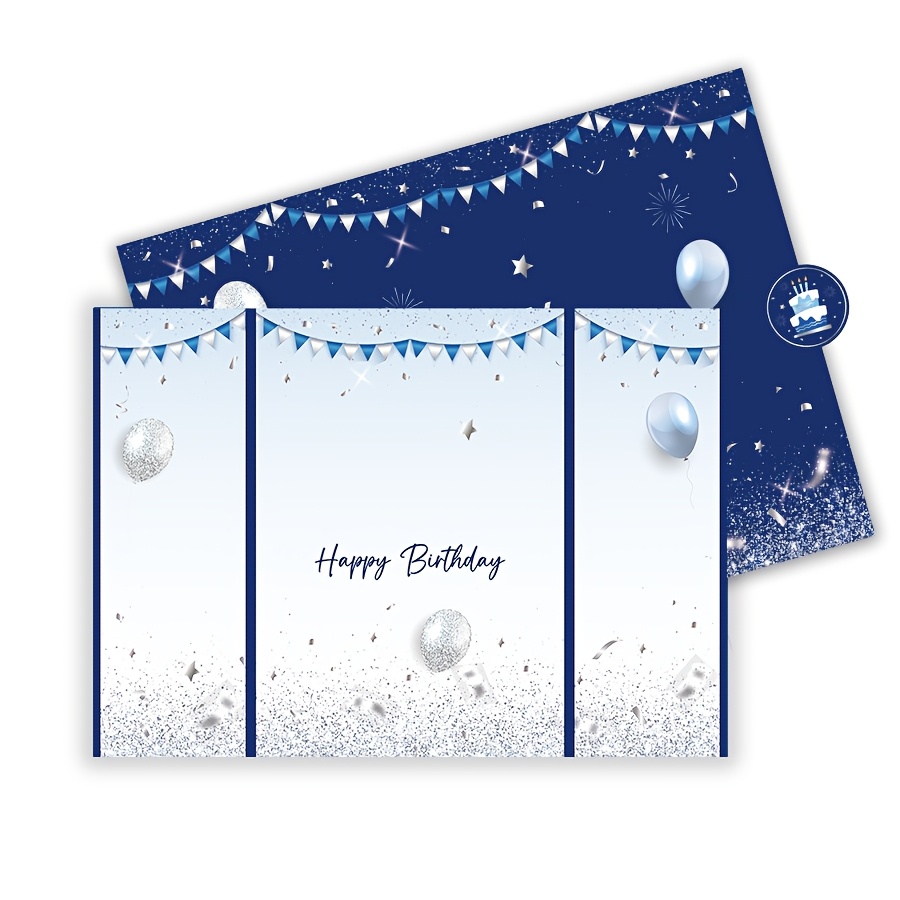 Birthday Guest Book with Number Stickers Alternative Signature Guest Book for Men Women Creative Signature Card Keepsake for All Ages Birthday Signing Card Board Party Supplies