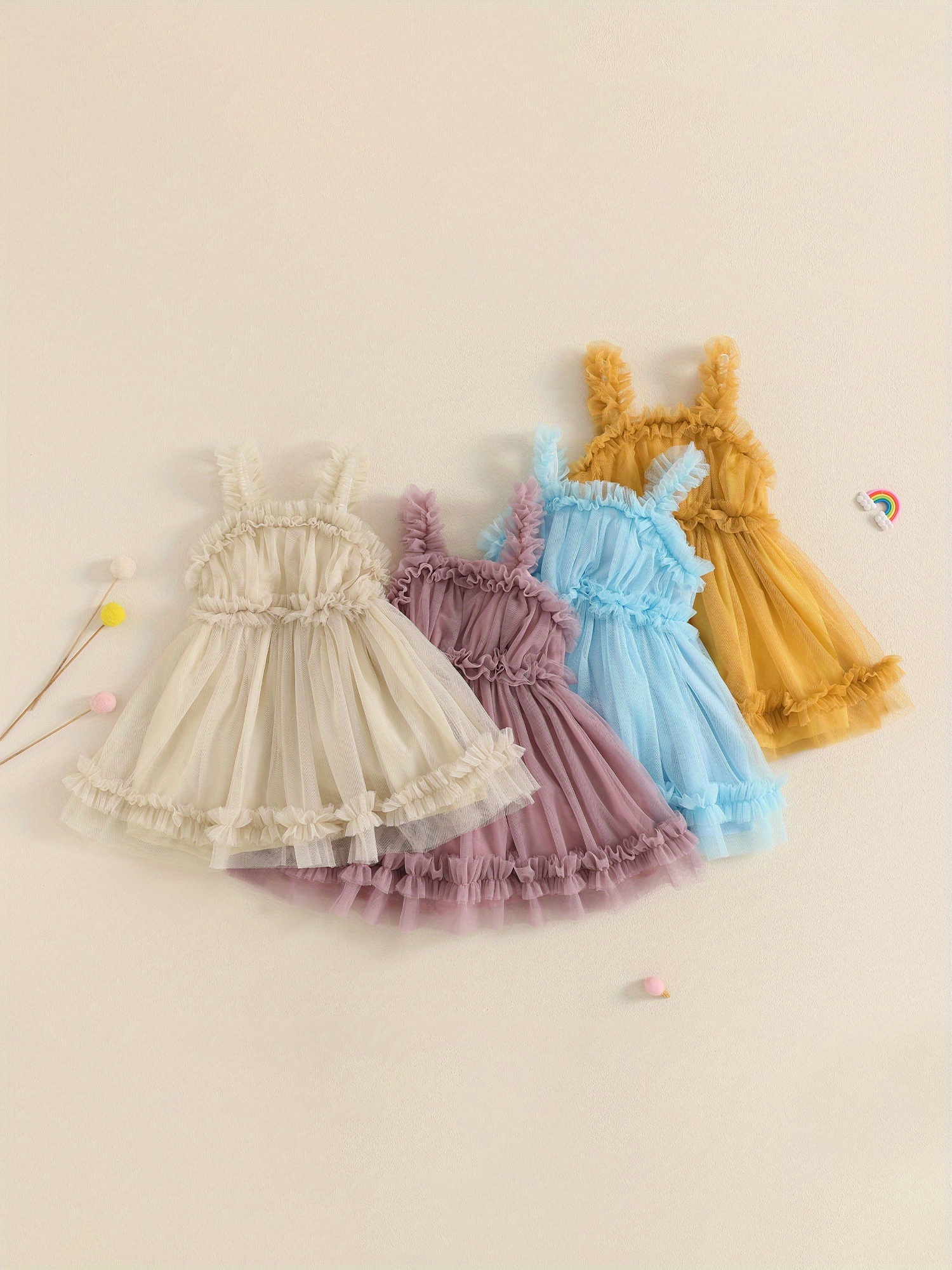 light purple toddler girls sleeveless tulle dress - Temu