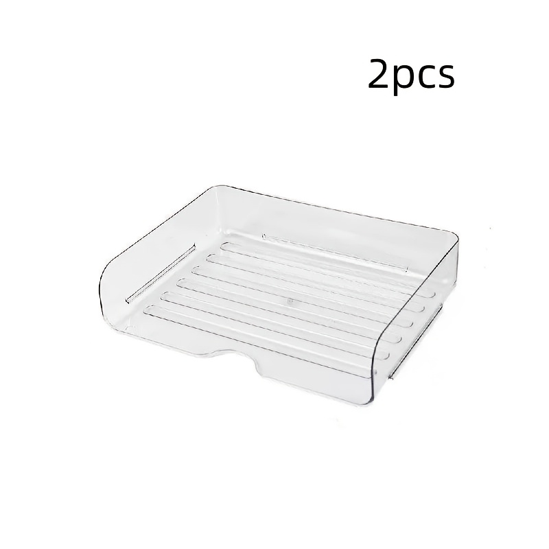 2pcs Stackable Desktop Storage Boxes, Document Organizers, Office Storage Holders, Stationery Supplies Containers, Desk & Drawer Organizer For Home Storage