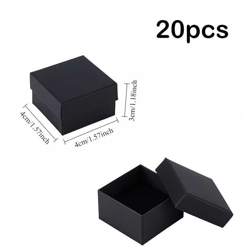 20pcs Cardboard Ring Gift Boxes, 1.57inch