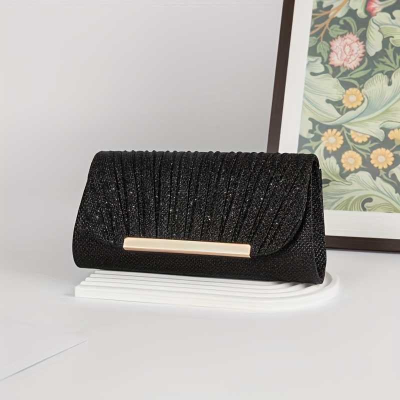 Elegant Sequin Evening Clutch, Chain Wallet, Phone Handbag