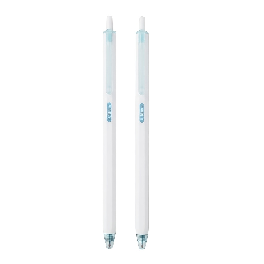 TEMU 7pcs Liquid Ink Rollerball Pens. "fine·quality" Gel Pens. The Set Includes 2 Pens + 5 Refills. An For Precise Writing. The Pens Feature Fresh