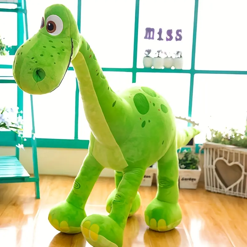 1pc cartoon dinosaur plush dog toy soft fabric medium breed recommendation pet playmate details 2
