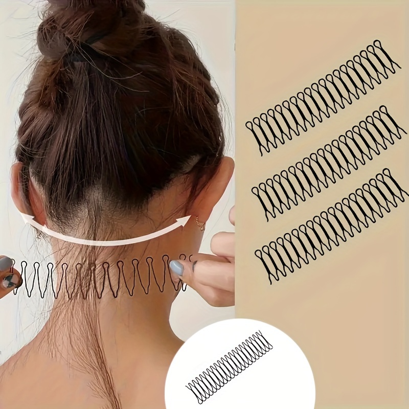 

3pcs/set Invisible Broken Hair Finishing Clips Wavy Hair Clips Bangs Combs Hair Styling Accessories