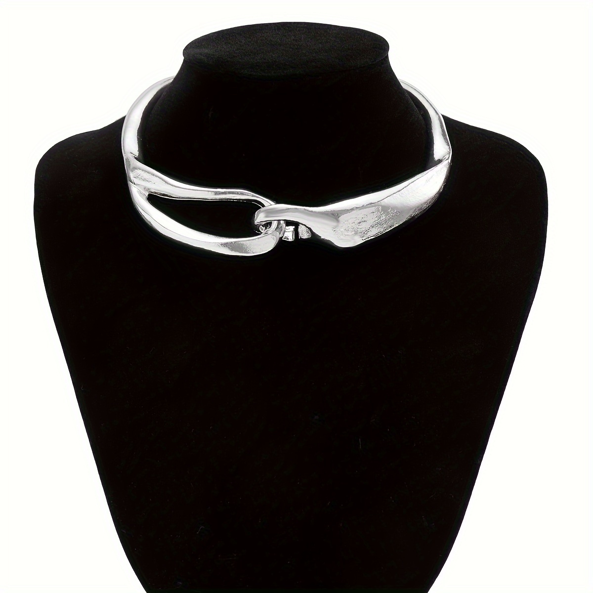 Punk Abstract Golden Buckle Collar - Versatile for Ladies