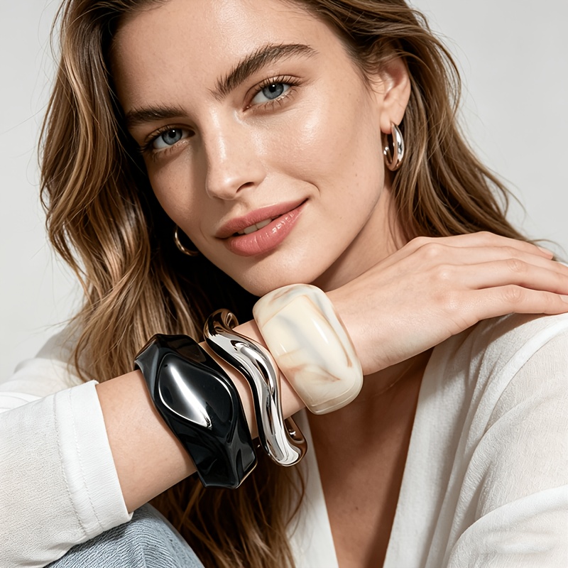 3pc Stylish Elegant Bracelet Set for Various Occasions