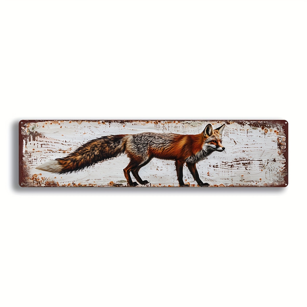 

Vintage Fox Acrylic Wall Sign - 15.7"x3.9" | Home, Farmhouse & Cafe Decor | , Water-resistant | Ideal Holiday Gift