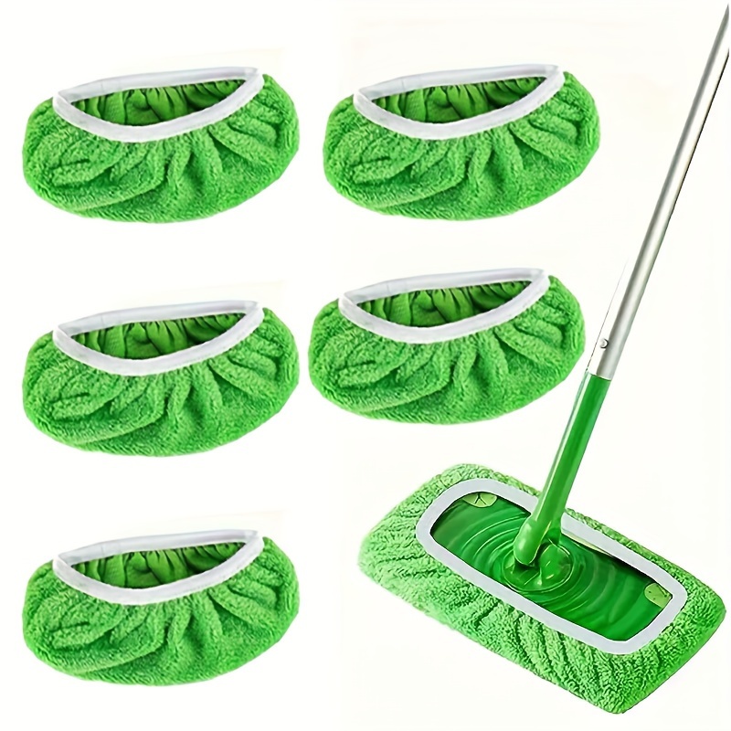 

5pcs, Reusable Mop Replacement Pads, Mop Cloths, Washable And Replacement Mop Cloths, High Dirt Absorption Rate, Wet And Dry Use, Easy To Clean, Cleaning Supplies