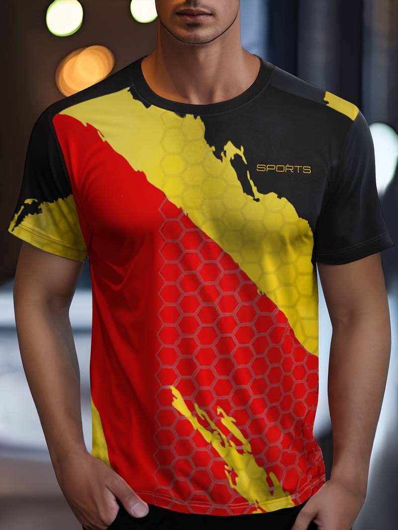 Men's Cool Dry Performance T-Shirt – Breathable Quick Dry Sports Running Top