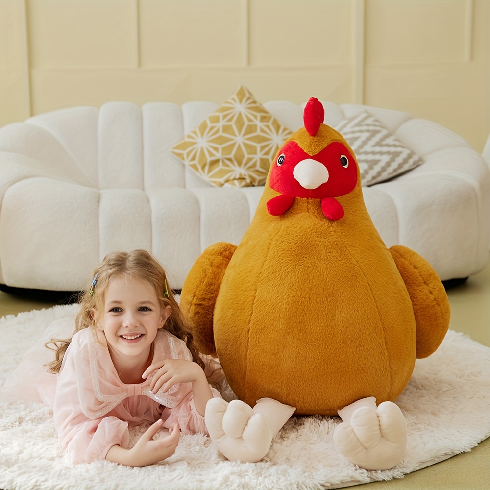 

Ikasa 25.5" Chicken Stuffed Animl Plush Toy, Big Large Toys, Huge Size Cute Fluffy Oversized Fat Plushie, Gifts For Kids