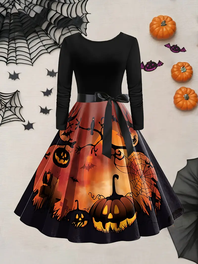 plus size plus size vintage halloween pumpkin skeleton print - Temu Bahrain plus size plus size vintage halloween pumpkin skeleton print - Temu Bahrain