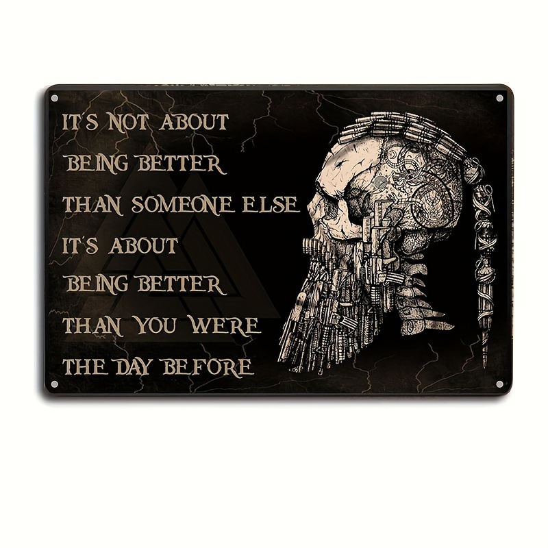 Metal Sign Viking To My Daughter Love DadDad And Daughter Metal Sign For  Gift Father 8 * 12inch
