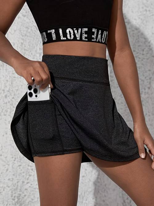 targeted development high waist phone pocket athletic skort