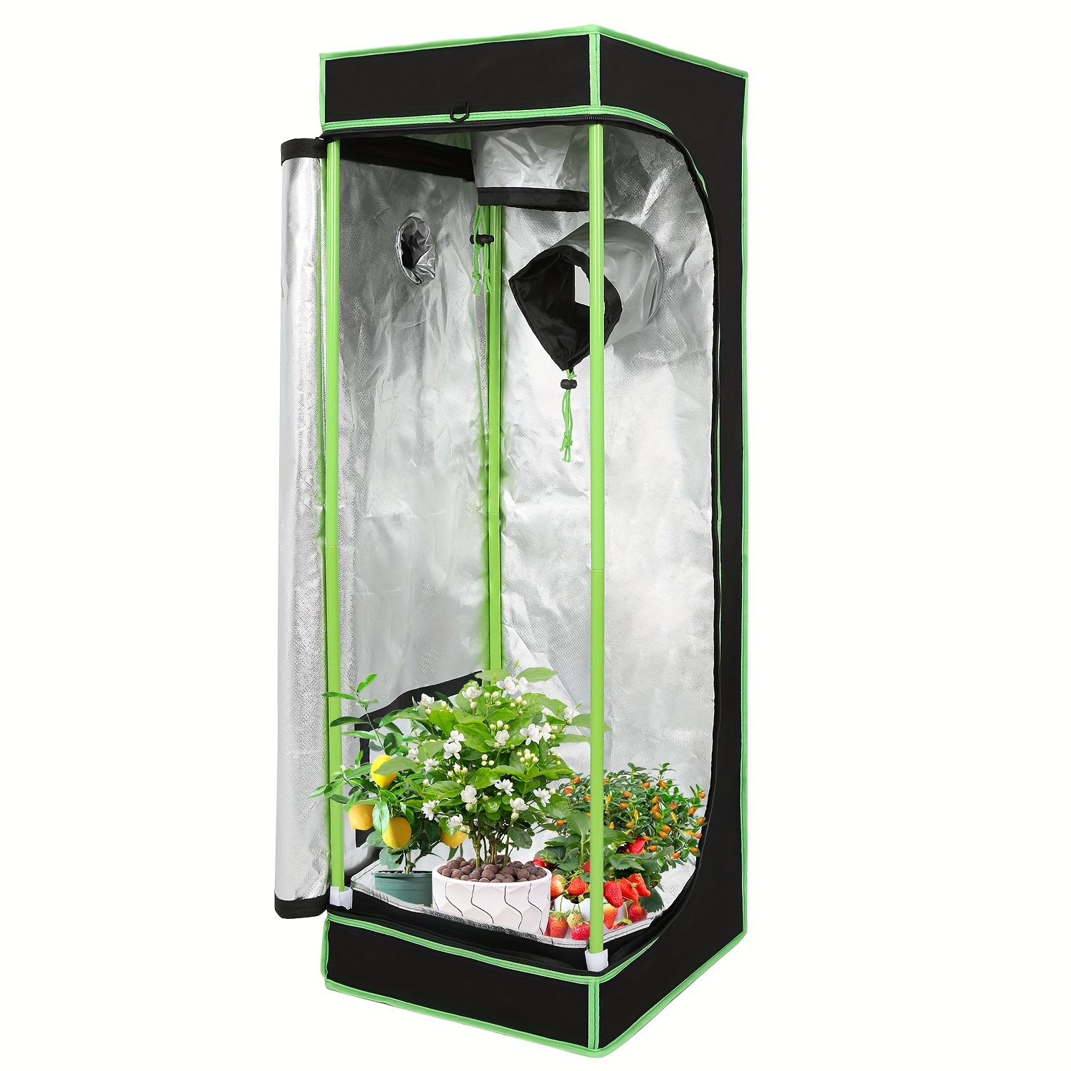 

Grow Tent 40*40*120cm 60*60*180cm 80*80*180cm 100*100*200cm 120*60*180cm Homegrowing Grow Tent For Plant Lightproof And Waterproof Grow Tent Indoor Black- Tent