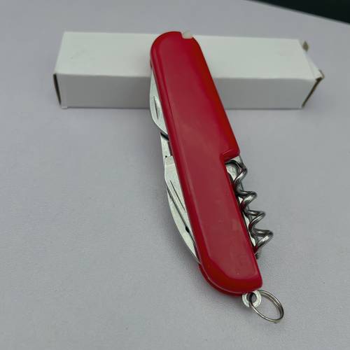 compact flexible and practical 5 in 1 folding manual knife tool a daily multi purpose home decoration all in one tool outdoor multi functional opening knife screwdriver tweezers bottle and can opener manual press combination tool