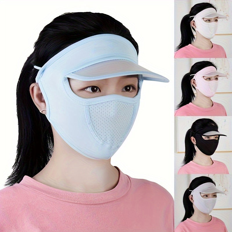 1pc Sun Visor Breathable Mask With Uv Protection, Summer Outdoor