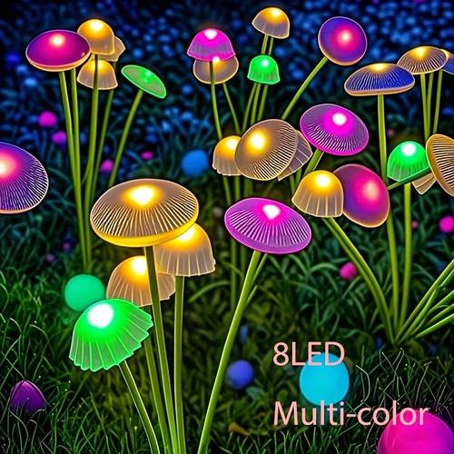 solar powered light 8led jellyfish christmas style suitable for holiday decoration suitable for garden lawn courtyard halloween decoration 8 holiday lighting fixtures