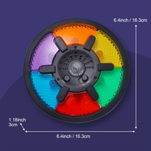 focus memory training toys circular memory game console toys puzzle toys handheld electronic memory games with lights and sounds puzzle creative interactive game toys