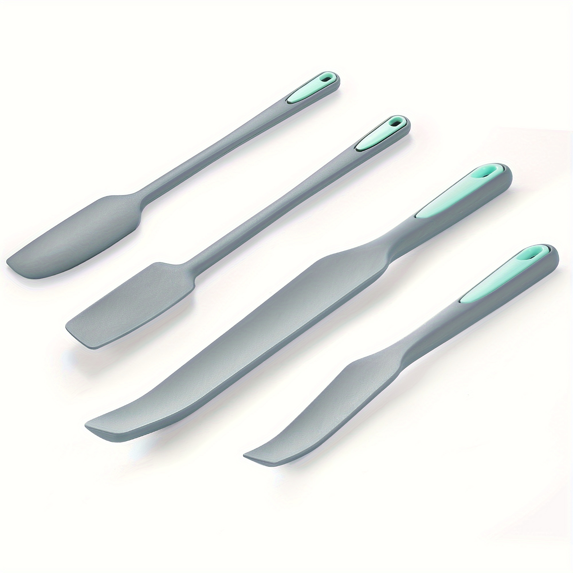 

Silicone Spatula Set, Rubber Blender Spatula, Jar Spatula For Baking Mixing And Stirring, Nonstick, Heat Resistant And Dishwasher Safe, Set Of 4