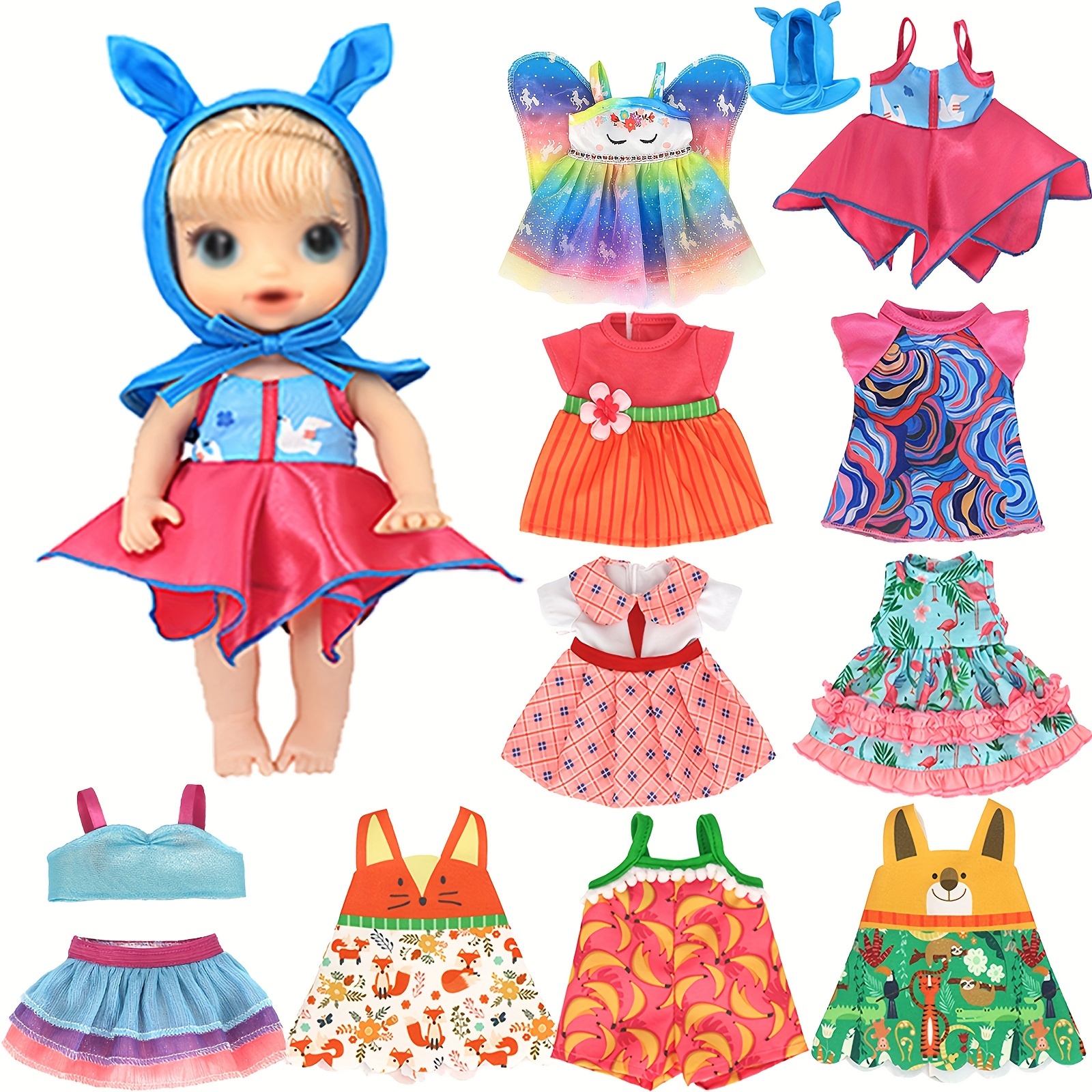 

10 Sets Baby Doll Clothes Outfit Dress For 10 Inch Baby Dolls 12 Inch Baby Dolls 14 To Inch Dolls ()