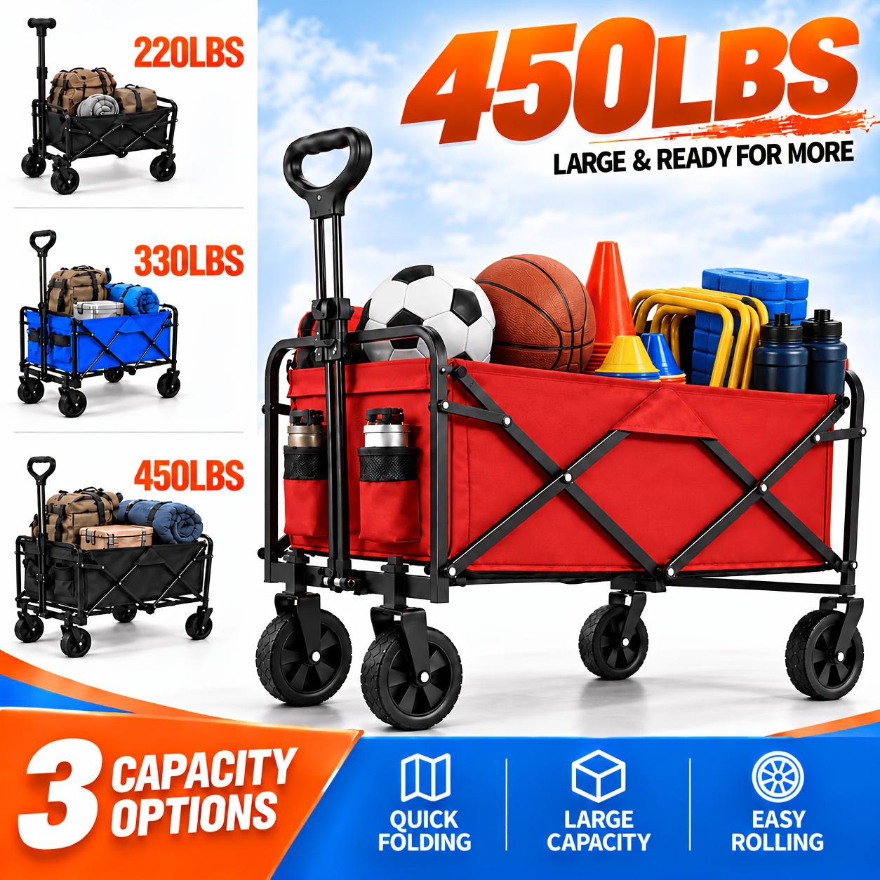 carts with wheels sold on Temu United States