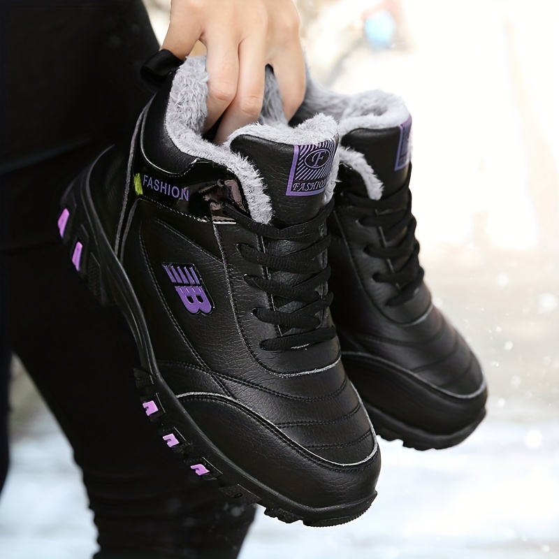 Women'S Trendy Outdoor Hiking Boots - Warm, Durable & Non-Slip with Elastic Lace-Up Closure, Ankle Support, Polyurethane Upper & Rubber Sole for All-Season Adventures, Hiking Accessories, Hiking Gear, Stylish Hiking Footwear, Secure Fit Footwear