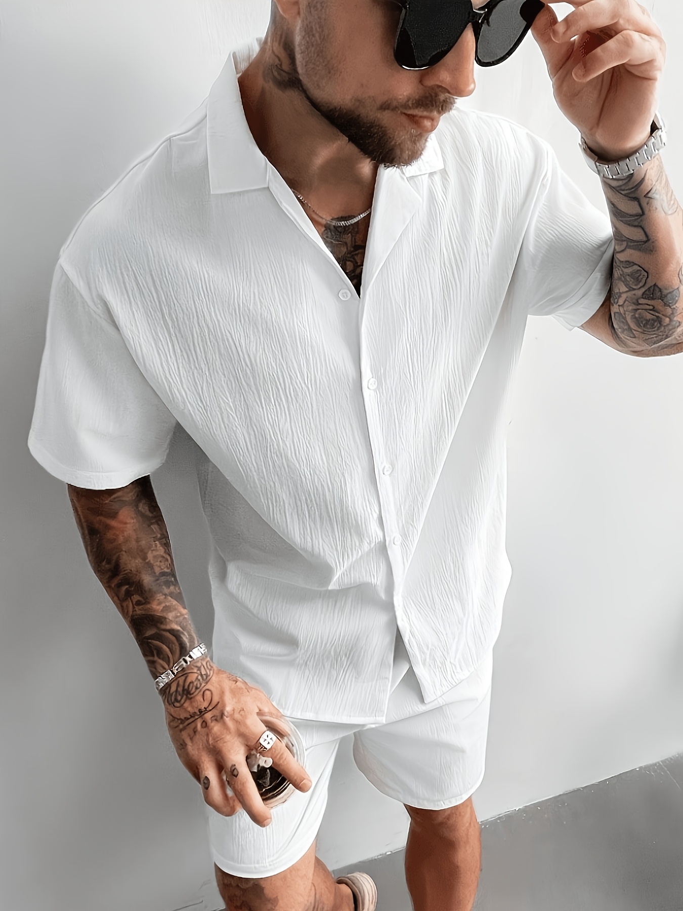 beach outfits men sold on Temu United States