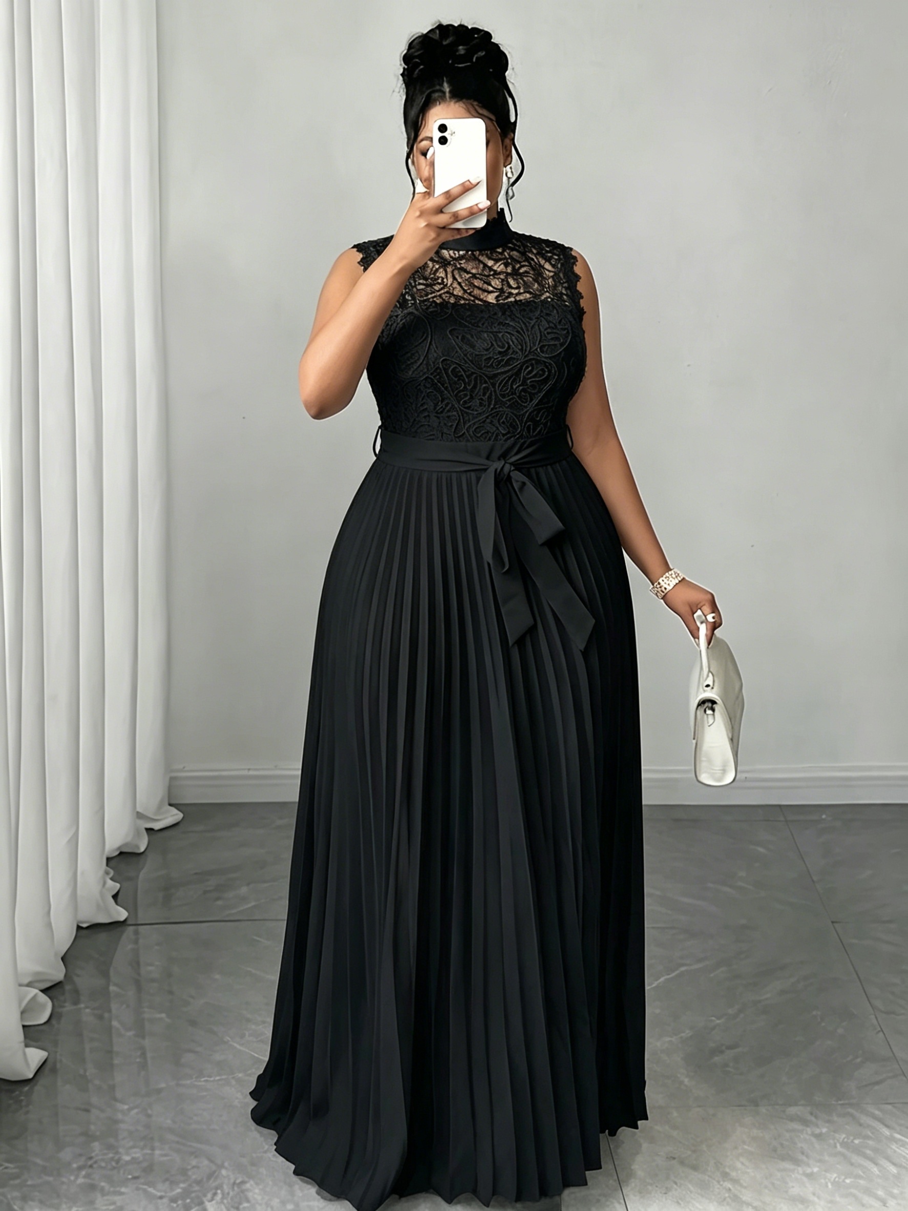 plus size black dress for women - South Africa