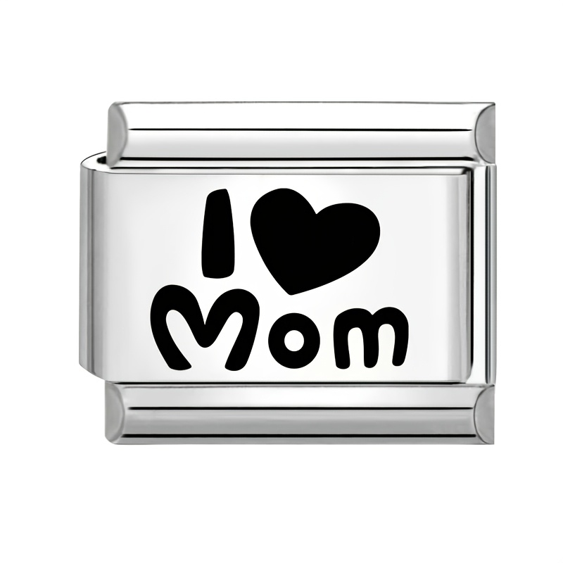 Trendy Black and White Engraved Style Bracelet, Heart & Rose Motif