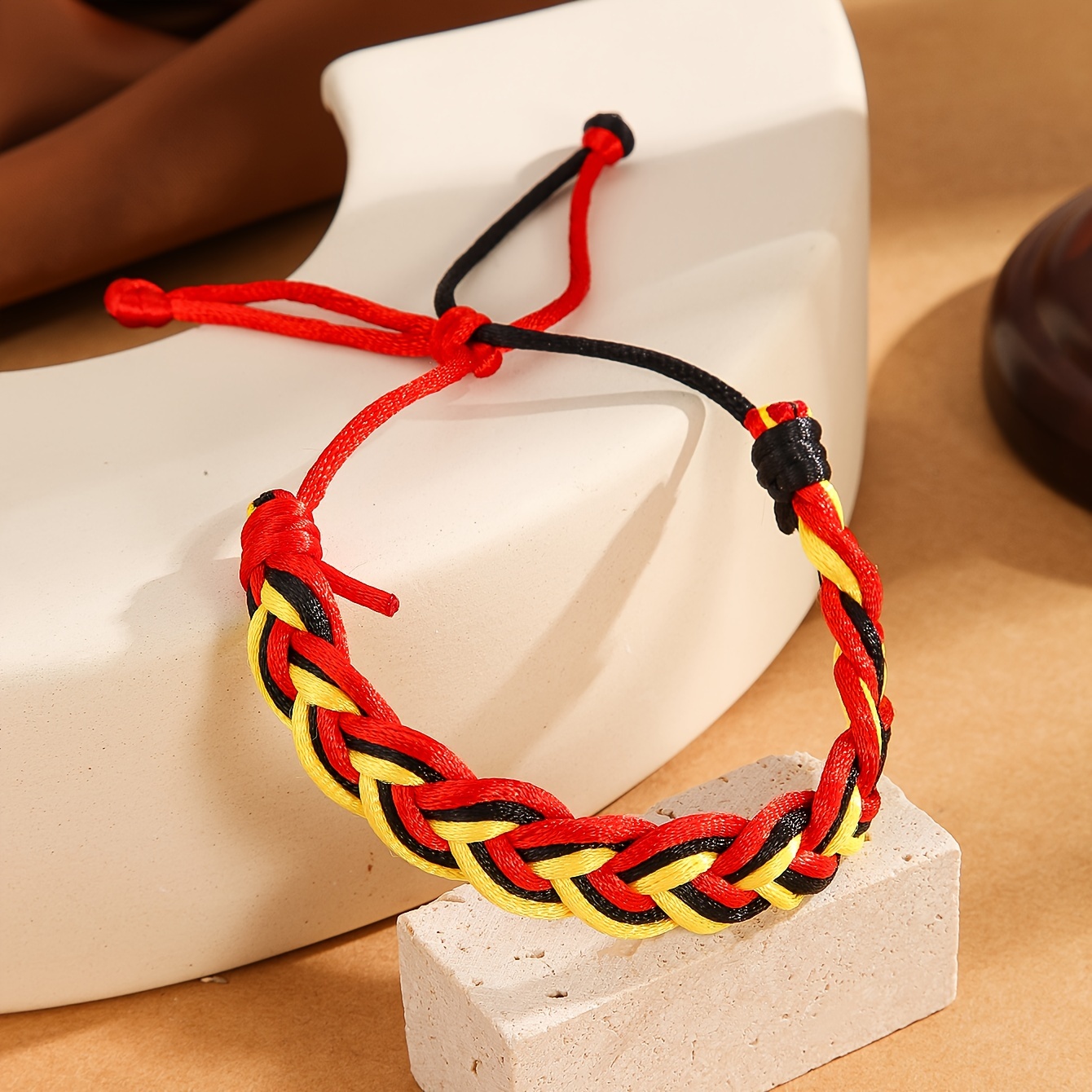 Hand Woven Striped Bracelet for Men & Women