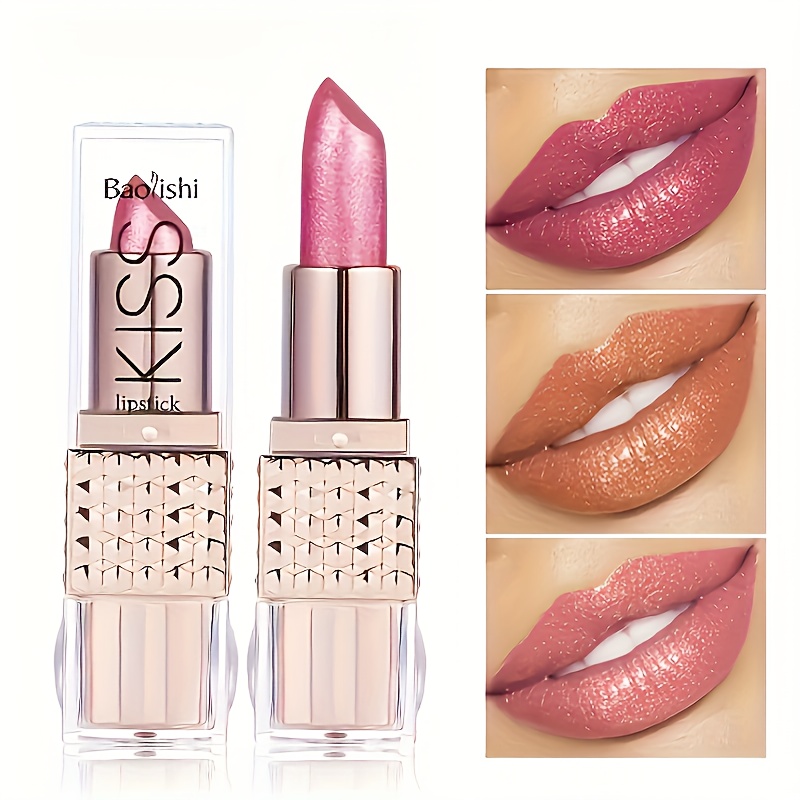 

Baoqishi Kiss Volumizing Lip Gloss - Long Lasting Metallic Pearl Lipstick For Women, Adult Age Range, Glossy Makeup Effect, All Skin Types, Berry Pink Purple Red Shades