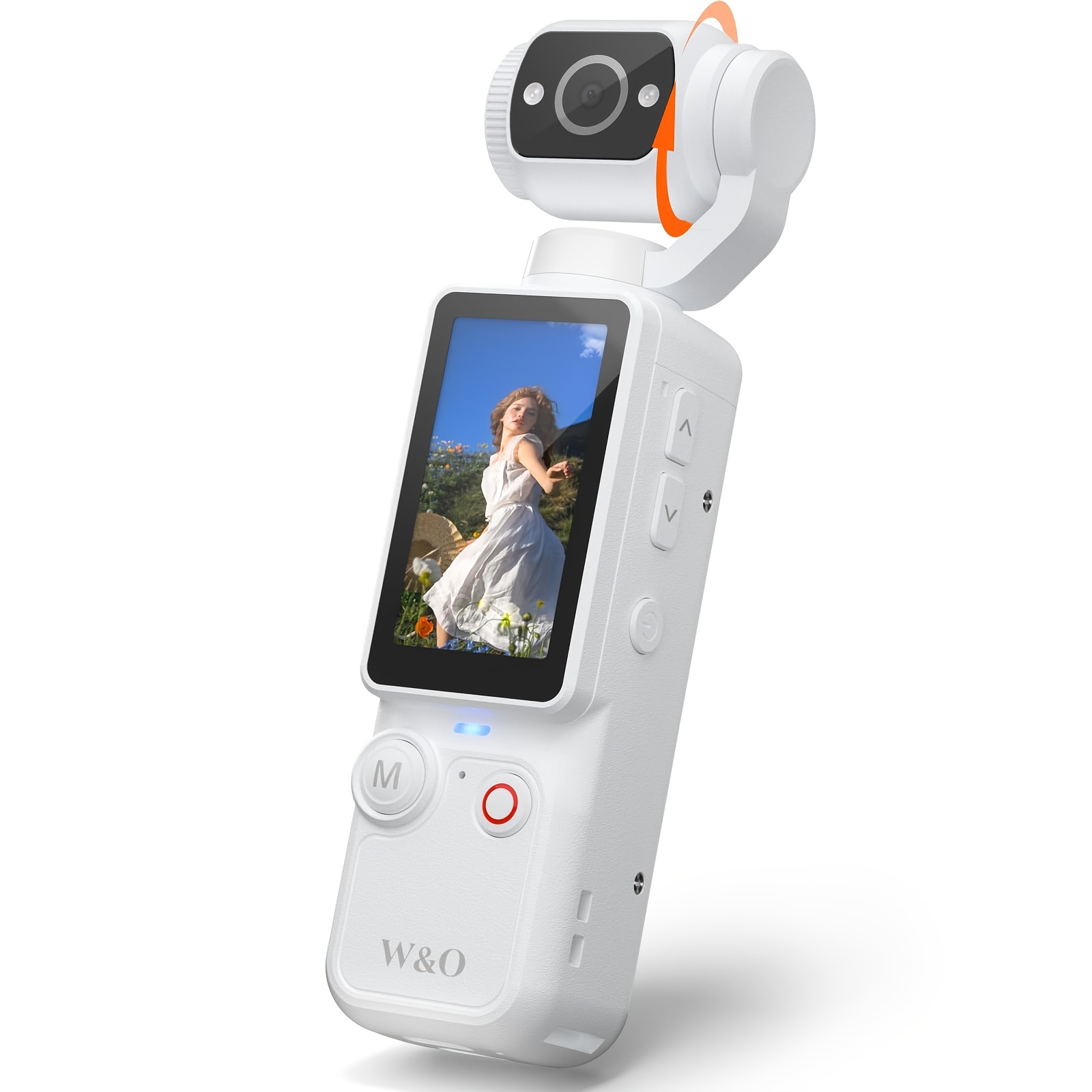 Žepna kamera - 2K QHD telovječna kamera, s 32GB kartico, mini video & audio žepna kamera, 1.9-palčna HD kamera, 2000mAh dolga življenjska