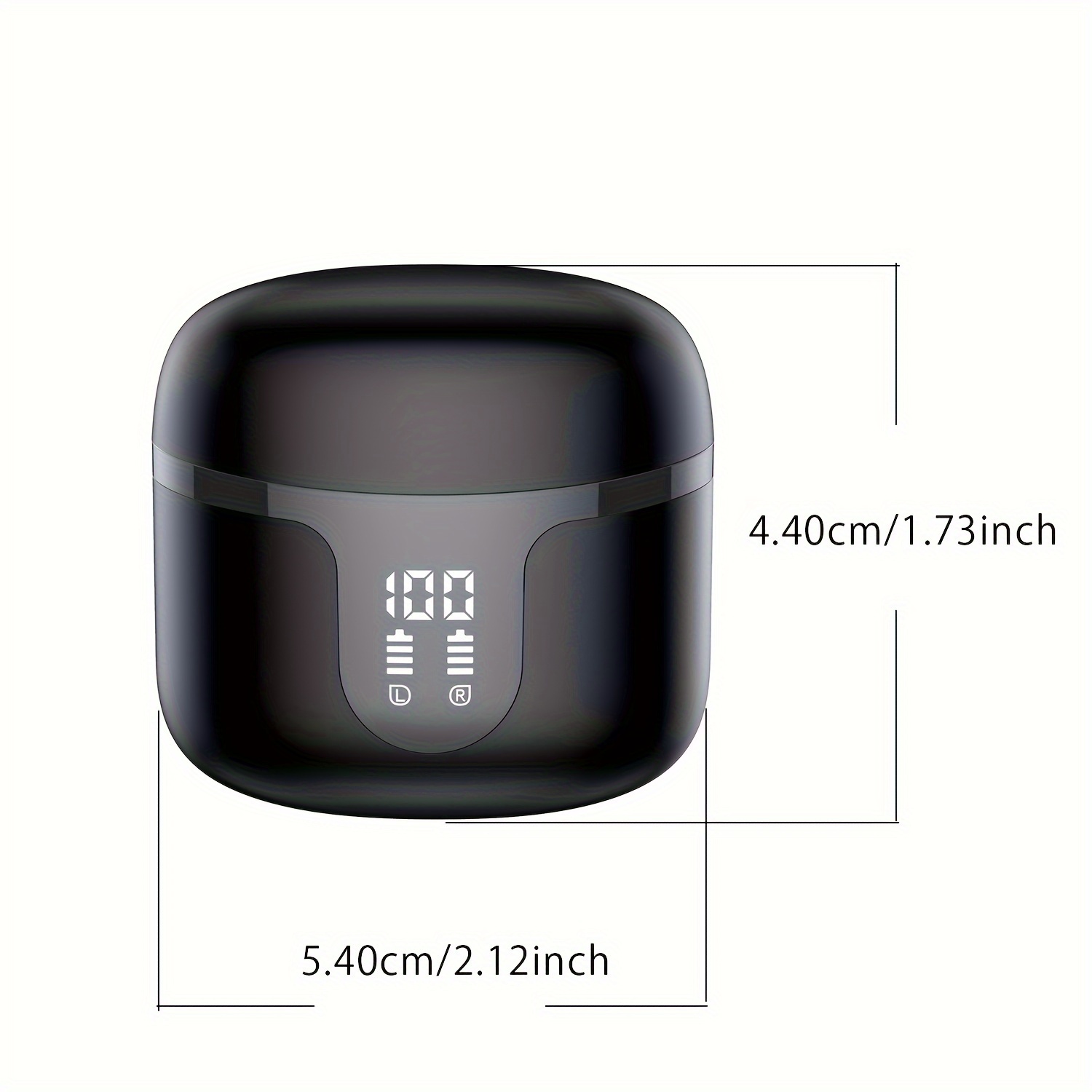 Trådlösa hörlurar, 5.3, 13 mm horn, inbyggd bruselimineringsmikrofon, Type-C snabbladdningsfodral, stereo, för IPhone/Android Gaming Business Spo_voghion.com